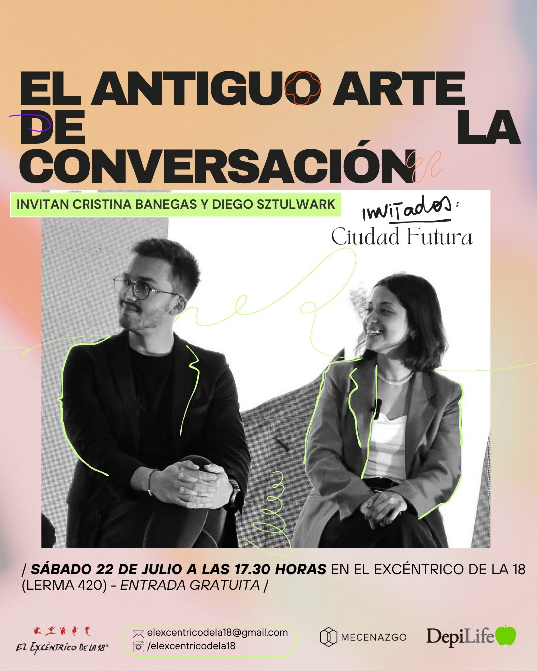 Afiche de Ciudad Futura en El antiguo arte de la conversación, 2023