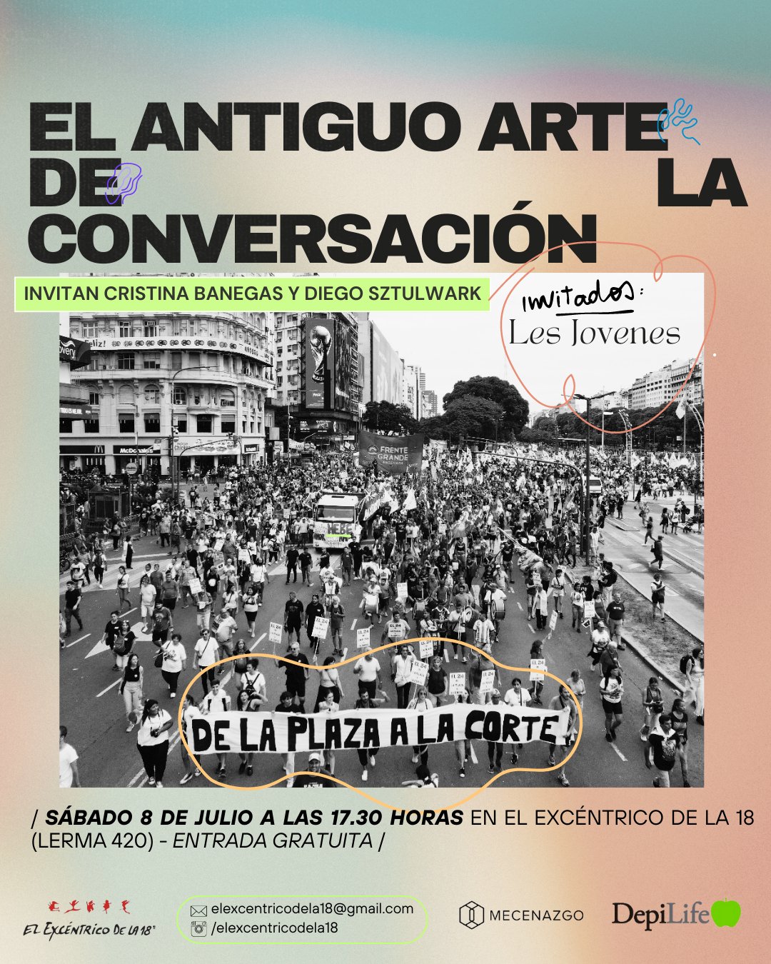 Afiche de Les jóvenes en El antiguo arte de la conversación, 2023