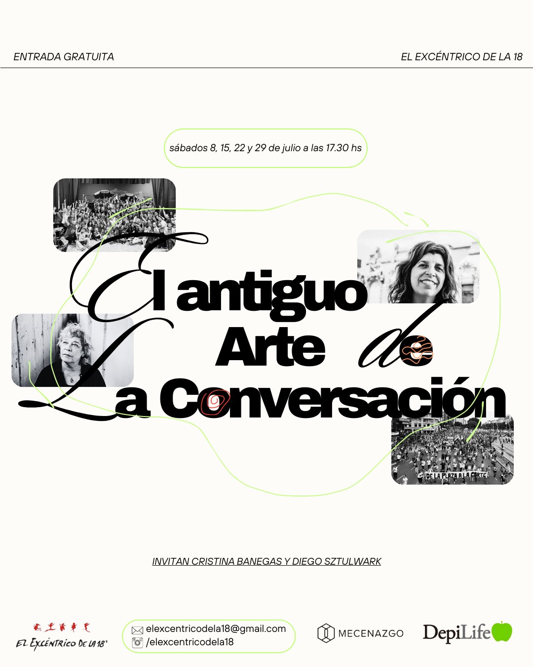 Afiche de fechas, El antiguo arte de la conversación 2023