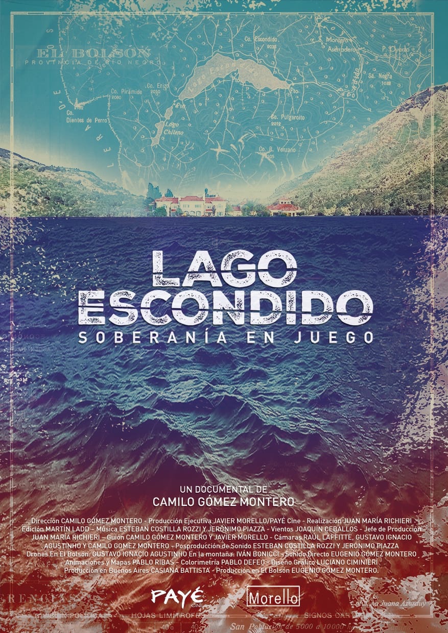 Afiche de Lago Escondido. Soberanía en juego, documental de Camilo Gómez Montero