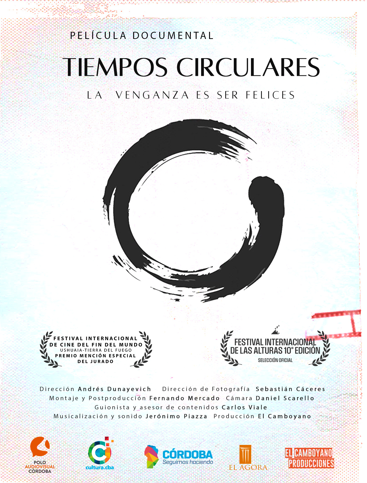 Afiche de Tiempos circulares con selecciones de festivales